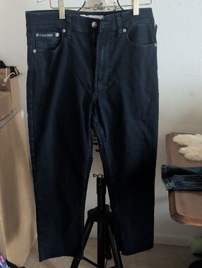 Calvin Klein Black Slim Straight Jeans